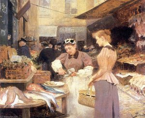 A Plate Of Oysters — Victor Gabriel Gilbert