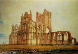 View Of Whitby Abbey, C.1820 — John Buckler