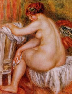 Nudo Sentado — Pierre-auguste Renoir, Impressionism