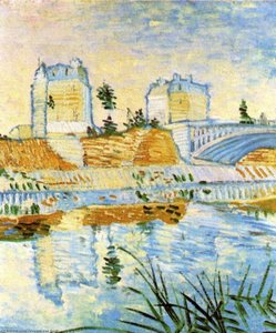 The Seine With The Pont De Clichy — Vincent Willem Van Gogh