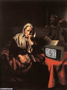 Old Woman Dozing