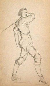 Man Swinging Sword — John Ottis Adams