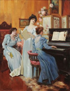 Hora Da Música — Oscar Pereira Da Silva, Impressionistic Style
