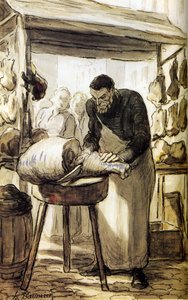 The Butcher — Honoré Daumier