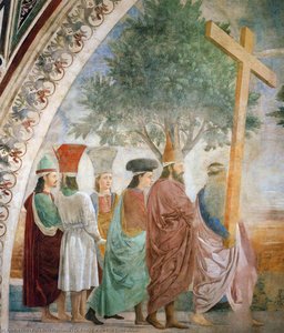 7a. Encuentro Del Santo Cáliz (detalle) — Piero Della Francesca, Early Renaissance