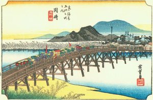 38th Station, Okazaki — Ando Hiroshige