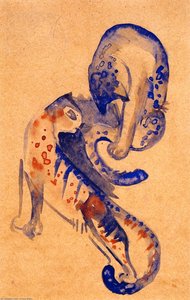 Zwei Wilde Katzen — Franz Marc, Expressionismus