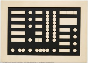 Composición Esquemática — Sophie Taeuber-arp, Abstracción Concreta