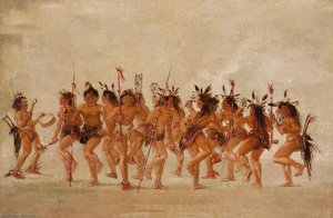 Beggar's Dance, Mouth Of Teton River — George Catlin, Realism