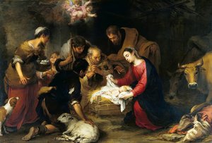 The Adoration Of The Shepherds — Bartolomé Esteban Murillo, Spanish Baroque