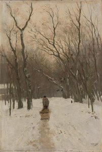 Winter In The Scheveningen Woods, Anton Mauve, 1870 - 1888 — Anton Mauve, Post-impressionism