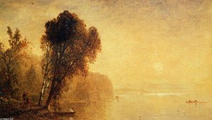 Autumn River Scene — John Frederick Kensett, Hudson River School