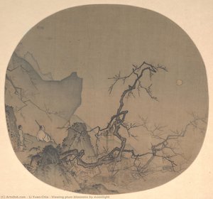Viewing Plum Blossoms By Moonlight — Li Yuan-chia