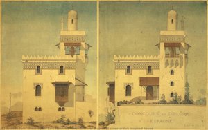 Architectural Project Of A Neo-arabic Inspired House — Mestre José Luís Monteiro, Neoclassicism