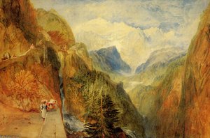 Mont Blanc From Fort Roch Val D-aosta — Joseph Mallord William Turner