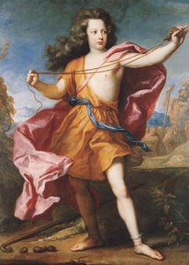 Portrait Of Crown Prince Frederick William As David With A Sling — Anton Domenico Gabbiani