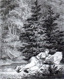 El Lector Romántico — Caspar David Friedrich, Romantic Landscape Painting