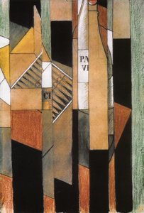 Still Life With Bottle And Cigars — Juan Gris