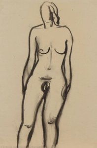 Standing Female Nude — Bernard Meninsky