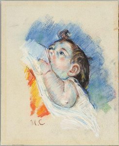 Head Of A Child — Mary Stevenson Cassatt