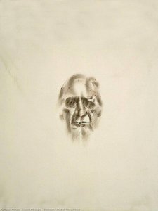 Delineated Head Of Michael Scott — Louis Le Brocquy
