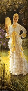 English Spring Français Printemps — Јакоб Жозеф Тисот