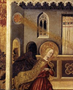 Verkündigung (detail) — Gentile Da Fabriano, Internationaler Gotischer Stil