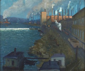 Allegheny River Dawn (Mill Scene Toward Evening)
