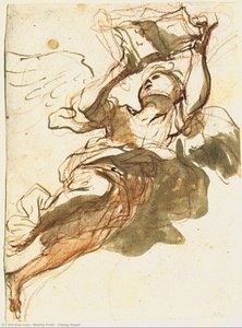 Flying Angel — Mattia Preti, Baroque