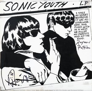 Album Cover Sonic Youth (hand Signed By Both Kim Gordon And Raymond Pettibon) — Raymond Pettibon