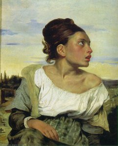 Huérfana En El Cementerio, Louvre — Eugène Delacroix