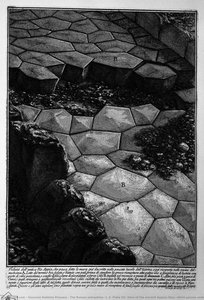 The Roman antiquities, t. 3, Plate VII. View of the ancient Appian Way, which passes under the walls of `Ustrine.