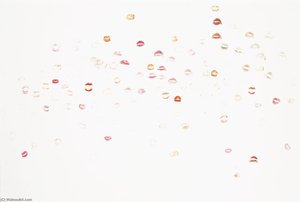 Untitled (kiss Painting) — Dan Colen