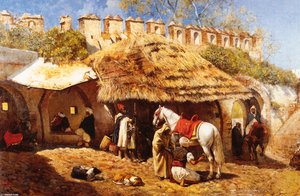 Blacksmith Shop At Tangiers — Edwin Lord Weeks