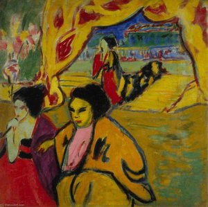 Japanisches Theater (japanese Theatre) — Ernst Ludwig Kirchner
