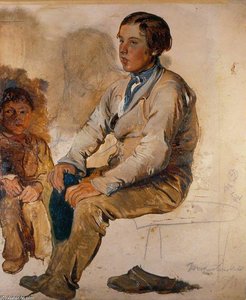 Boy Saying His Catechism — George Harvey