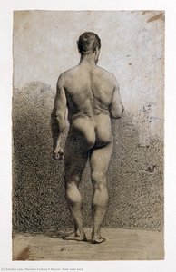 Male Nude Back — Mariano Fortuny Y Marsal