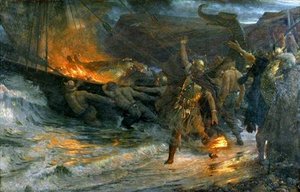 Funeral Of A Viking — Sir Thomas Francis Dicksee
