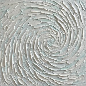 Ethereal Vortex In Sculptural White: A Singular Meditative Study Of Infinite Motion — David Moreau