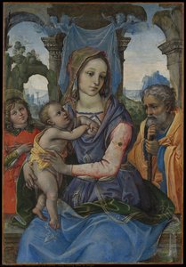 Holy Family With An Angel — Raffaellino Del Garbo