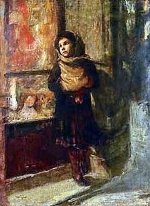 Girl In Puppy Store — Igor Emmanuilovich Grabar