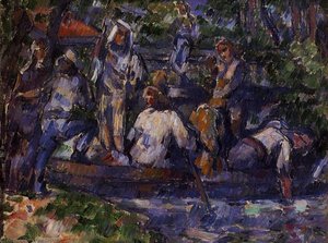 Departure By Water — Paul Cézanne, Post-impressionism