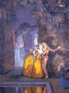 Lady And Harlequin (fireworks ) — Konstantin Andreevic Somov