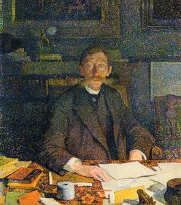 Emile Verhaeren In His Study — Theo Van Rysselberghe