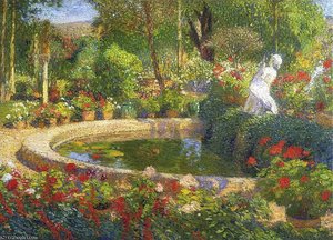 Fountain In Marquayrol Aka Bassin En Marquayrol — Henri Jean Guillaume Martin