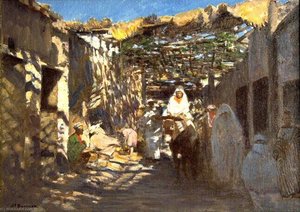 Souk Des Ferblantiers À Marrakech (titre Inscrit) — Joseph-félix Bouchor