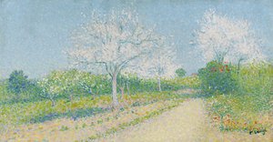 Almond Trees Blooming Near Cailhau — Achille Laugé