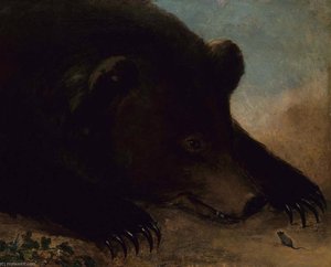 Portraits Of A Grizzly Bear And Mouse, Life Size — George Catlin