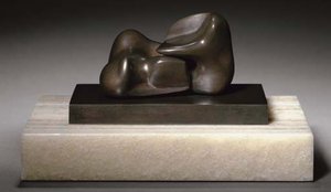 Maquette For Two Piece Sculpture No. 10 (interlocking) — Henry Moore