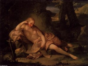 The Penitent Magdalene — Антон Рафаел Менгс, Neoclassical